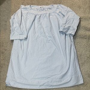 “The Sleep Shirt” striped 100 percent cotton EUC